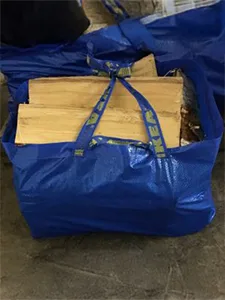 A Tote Bag of Birch Firewood